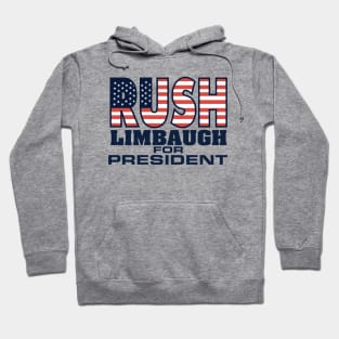 90s Vintage Rush Limbaugh For President Hoodie